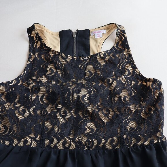 Target Xhilaration Black Lace High Low Dress - Picture 3 of 8